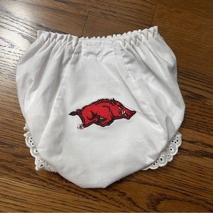 new arkansas razorbacks bloomers diaper cover